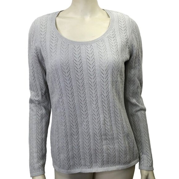 WHTE HOUSE BLACK MARKET SCOOP NECK CHENILLE SWEATER MD NWT - Picture 1 of 8